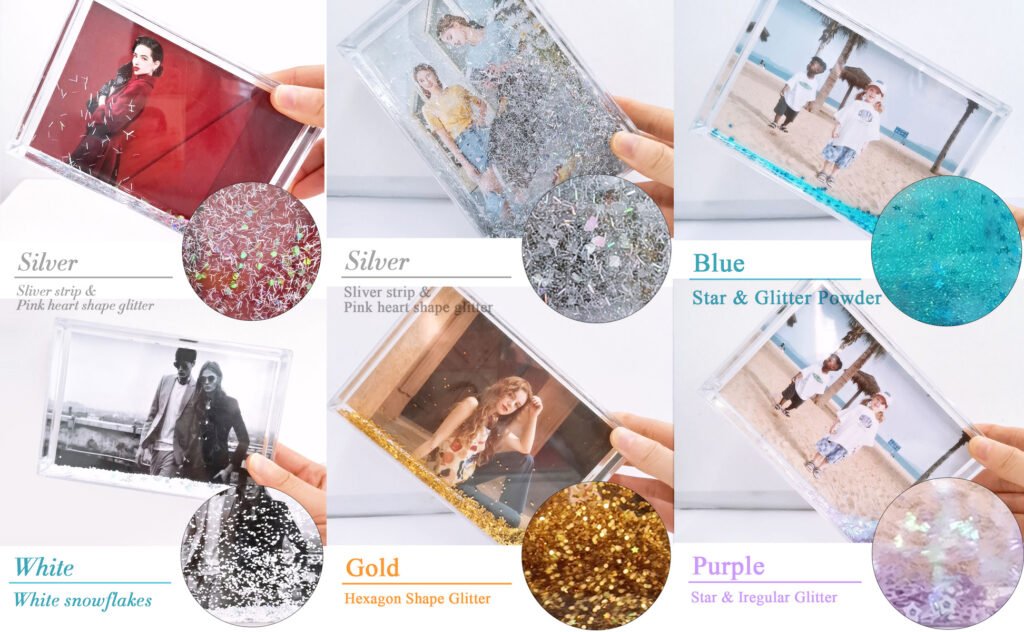 4x6 inch glitter photo frame