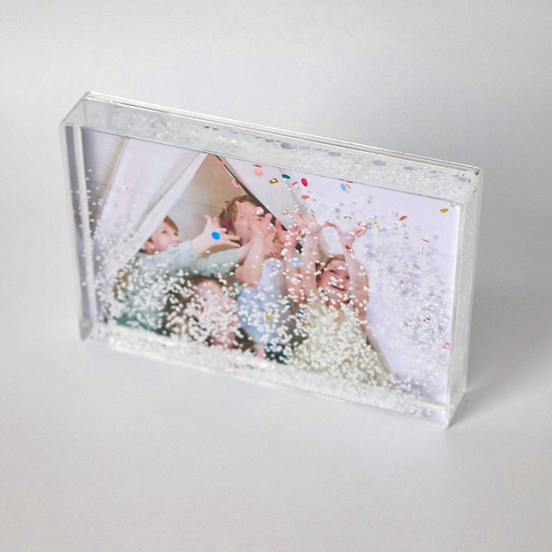glitter photo frame