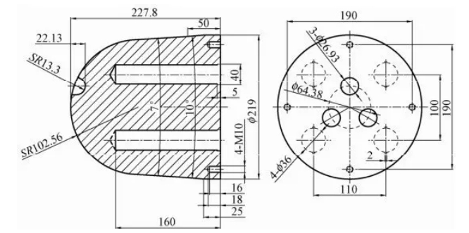 Figure 4.100 Push plate part structure