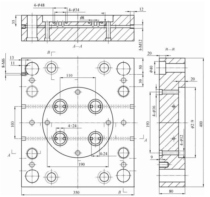 Fig. 4.98 Structure of moving template parts